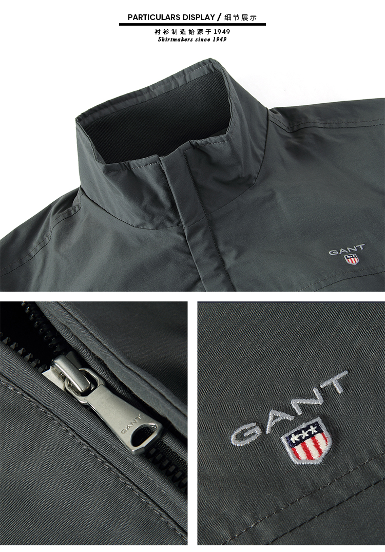 GANT/甘特 男士外套防风夹克上衣保暖外套 74815