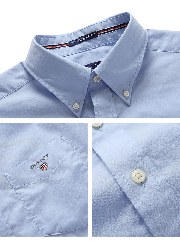 GANT/甘特 男士长袖衬衫 简约修身长袖衬衫 304002