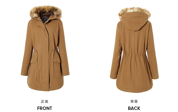 GANT/甘特 女士外套保暖舒适中长款休闲大衣 470665