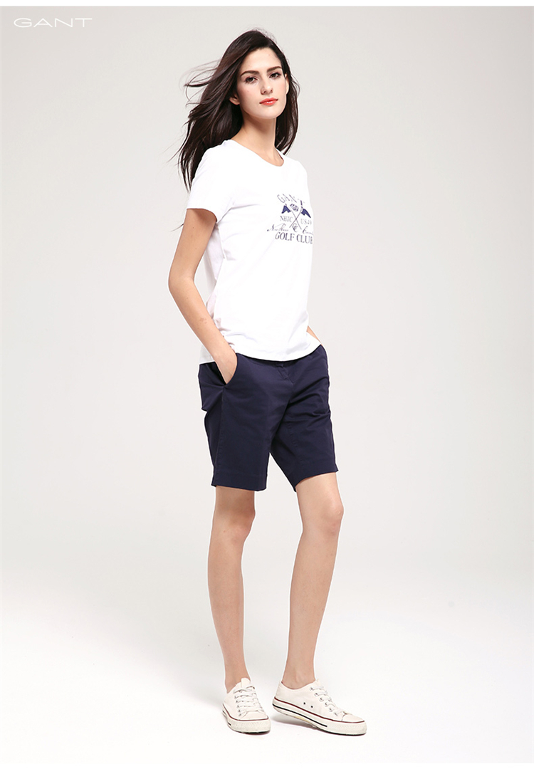 GANT/甘特 女士T恤休闲百搭字母短袖T恤 401253