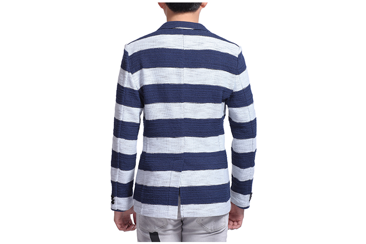 MSGM/MSGM 翻领长袖条纹时尚休闲男士外套 MG1630400735 2040MG07A