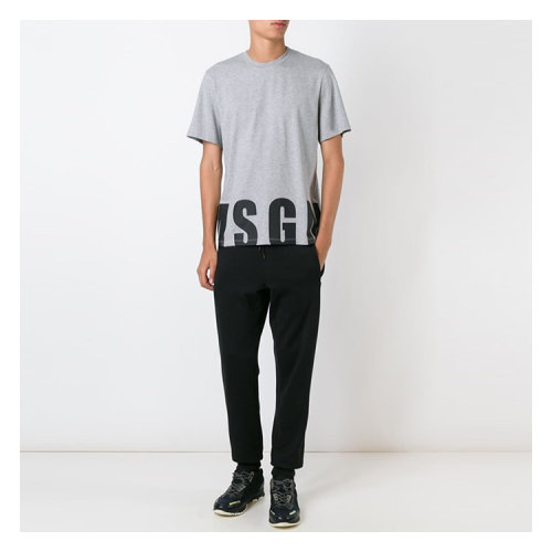 【16秋冬清仓】MSGM/MSGM 男士MSGM字母图案印花纯棉短袖T恤 AL