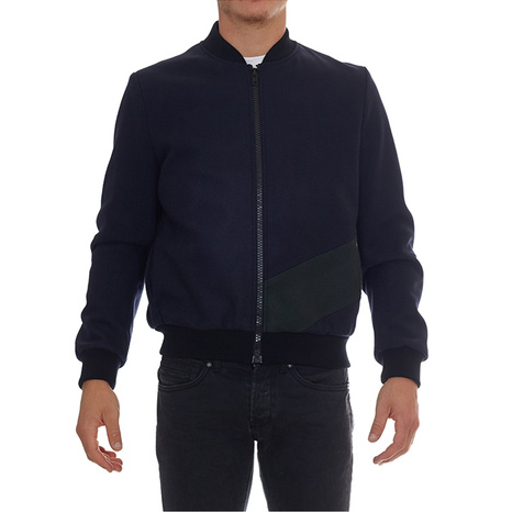 MSGM/MSGM 男士 纯棉 拼接细节 夹克 BR