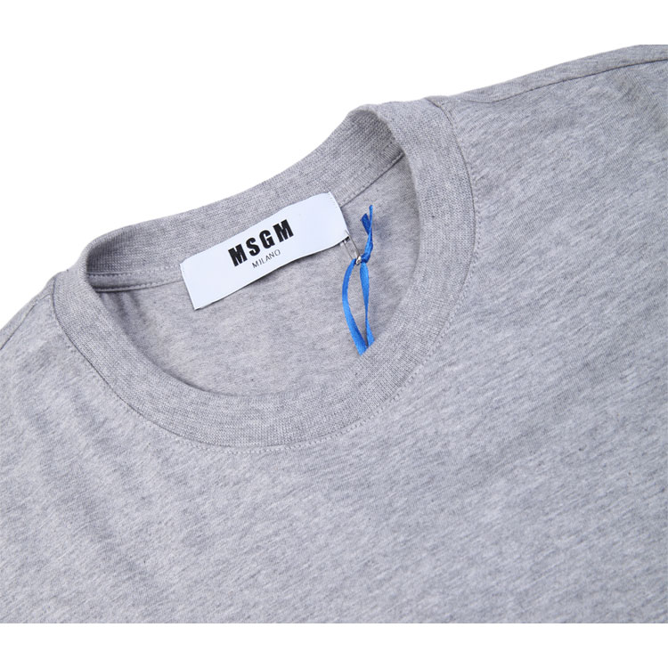 MSGM/MSGM灰色纯棉字母LOGO男士T恤短袖,2140MM111 164795,96,S