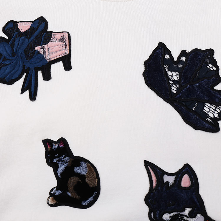 MSGM/MSGM 刺绣小猫图案 女士卫衣 2141MDM136-164790