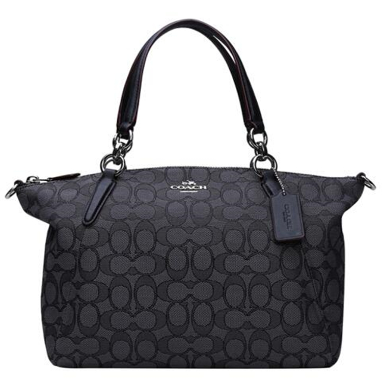 COACH/蔻驰*黑色女士时尚帆布单肩两用手提包F36625