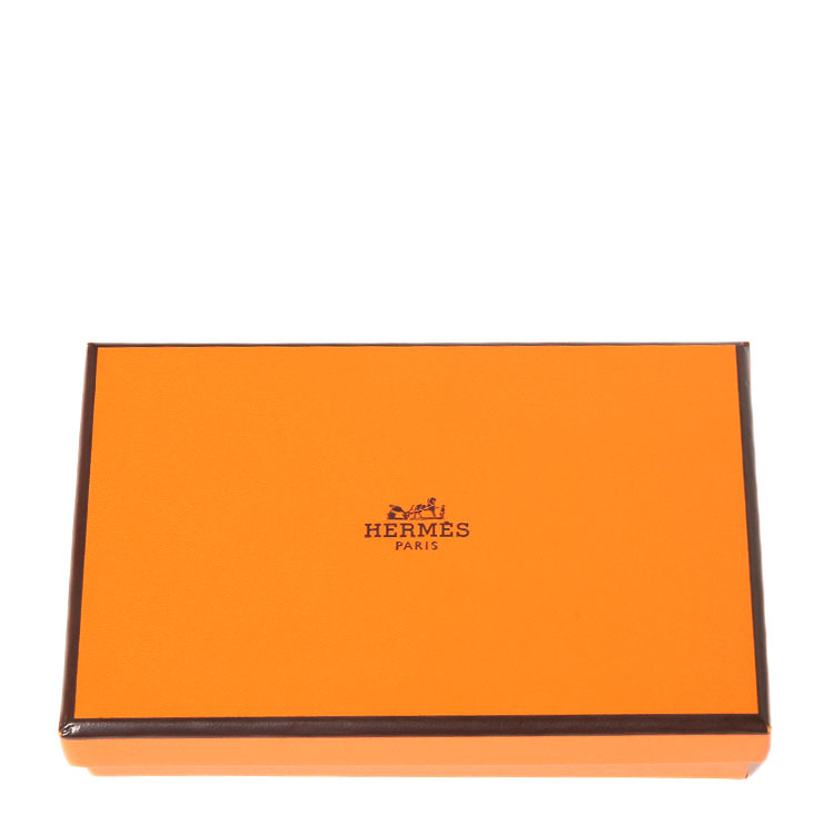 HERMES(爱马仕) 37金色皮质H扣长款钱夹