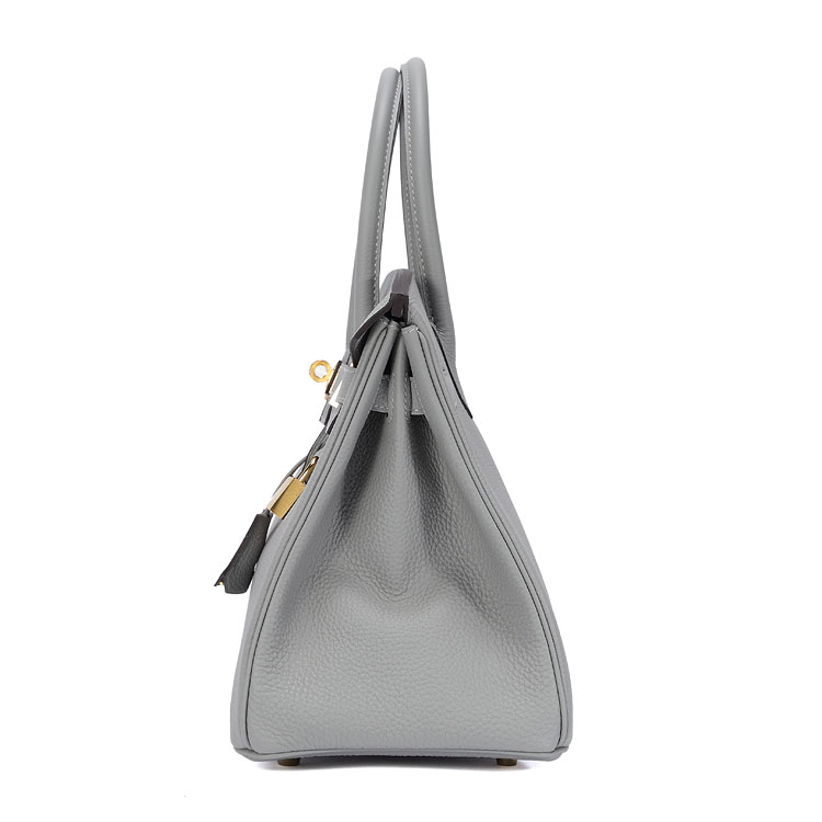 HERMES(爱马仕) 海鸥灰皮质Birkin 30手提包