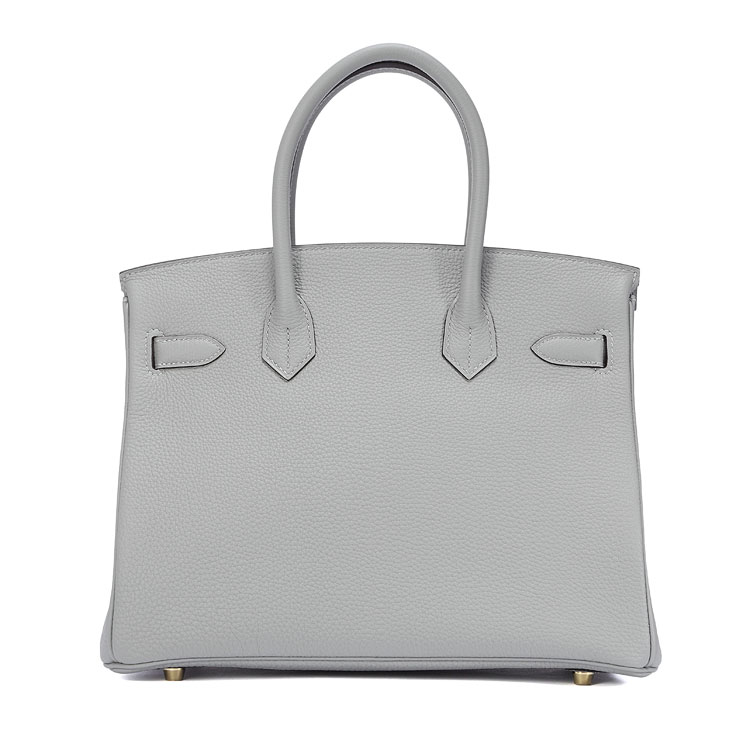 HERMES(爱马仕) 海鸥灰皮质Birkin 30手提包