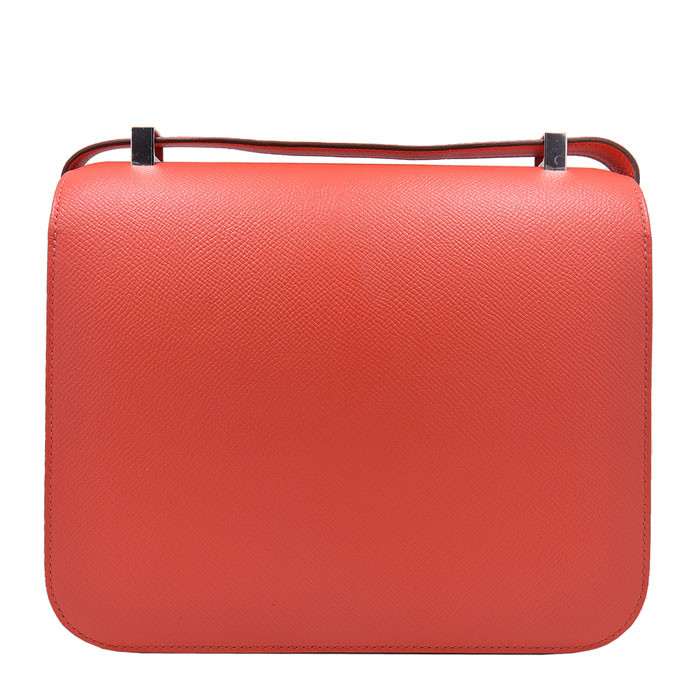 HERMES/爱马仕 女士T5粉色牛皮Constance24 单肩包 斜挎包