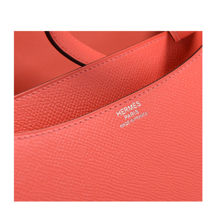 HERMES/爱马仕 女士T5粉色牛皮Constance24 单肩包 斜挎包