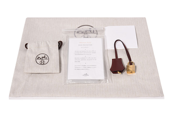 HERMES(爱马仕) 熟褐色皮质手提包birkin25