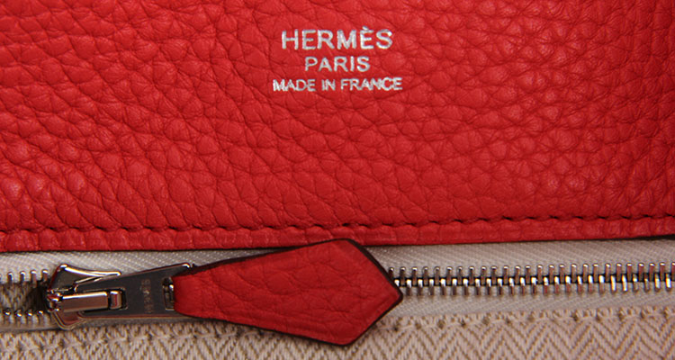 HERMES（爱马仕）红色皮质单肩包