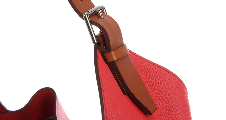 HERMES（爱马仕）红色皮质单肩包