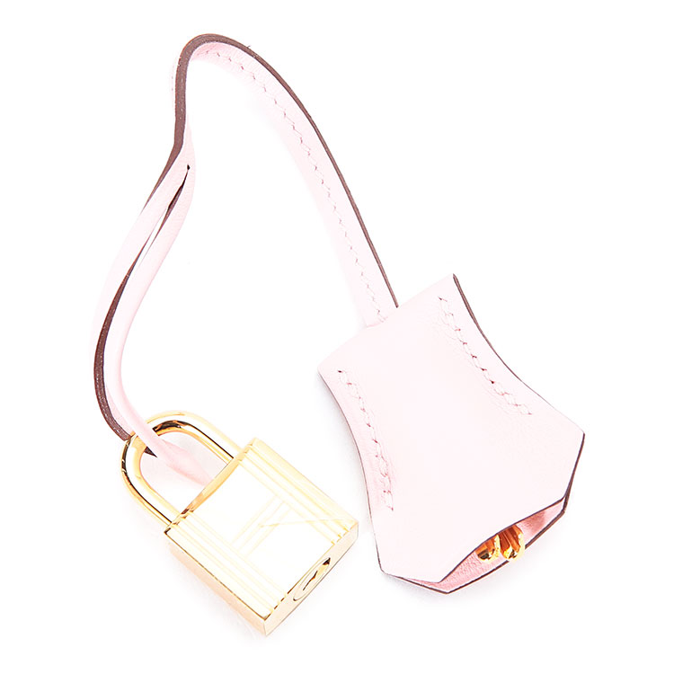 HERMES(爱马仕) Birkin25樱花粉色皮质手提包