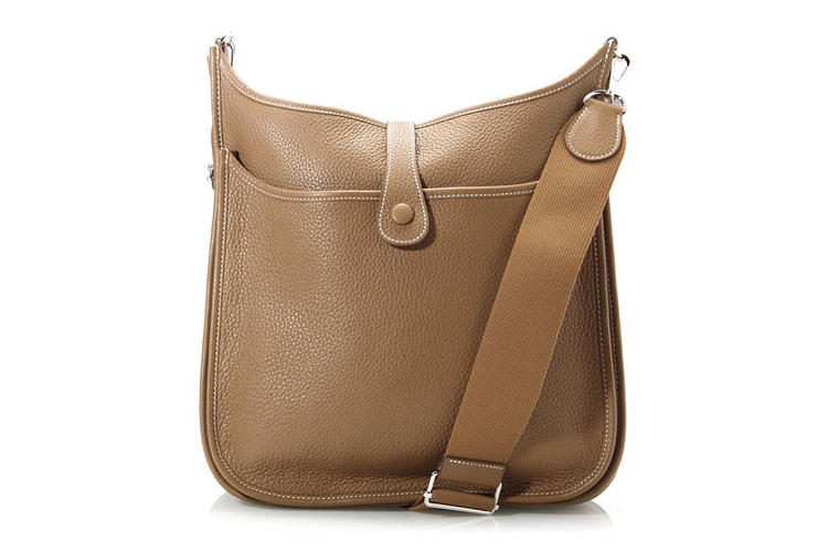 HERMES/爱马仕 Evelyne荔枝纹中号Togo牛皮女士斜挎包