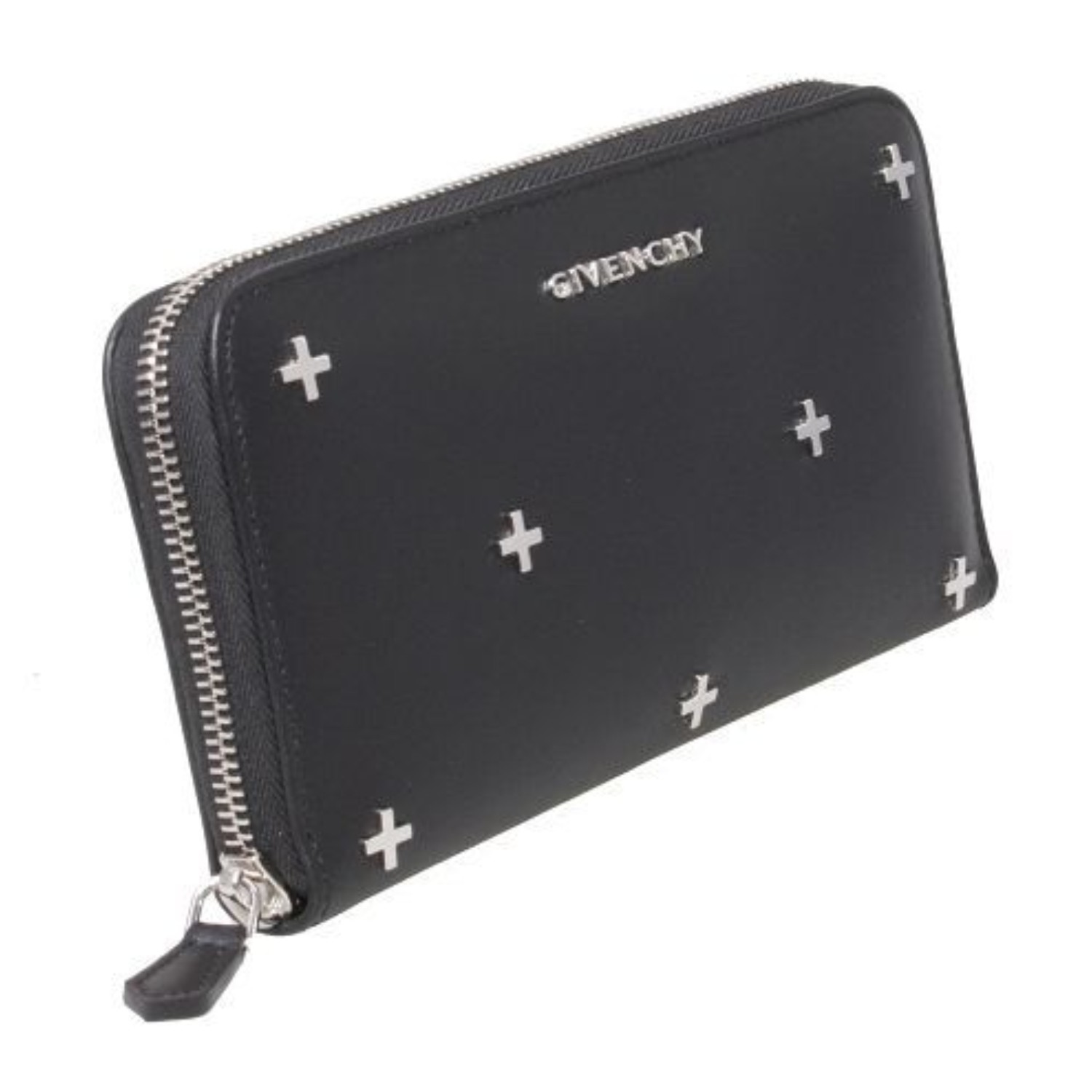 【包邮包税】Givenchy/纪梵希 女士黑色牛皮十字架钱包 BC06276683 001