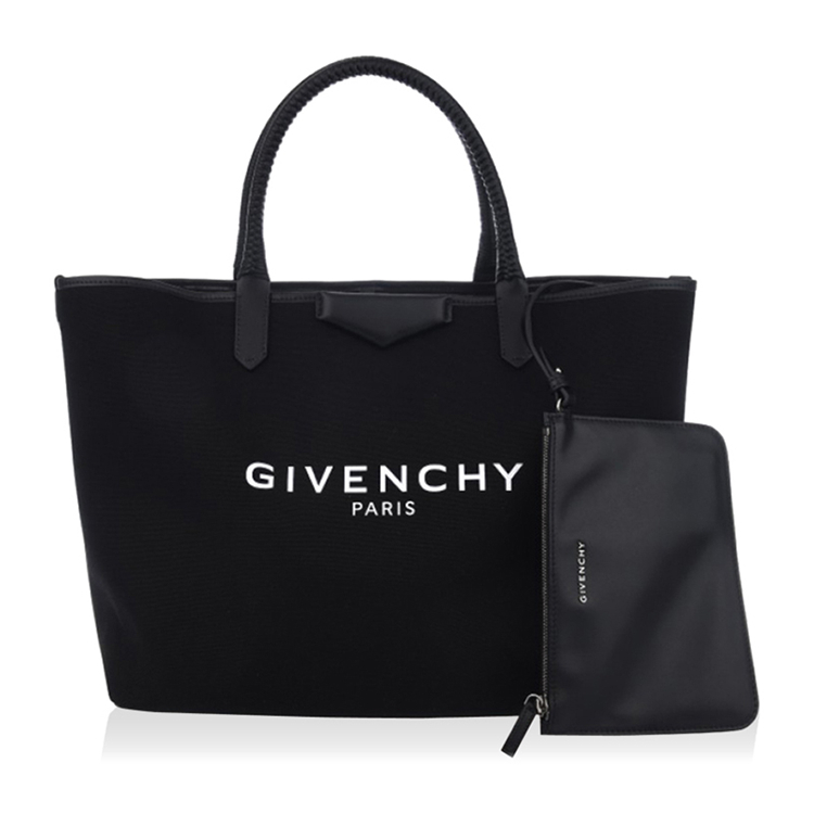 Givenchy/纪梵希 女士黑色织物/配皮手提包 %BB05323384 001