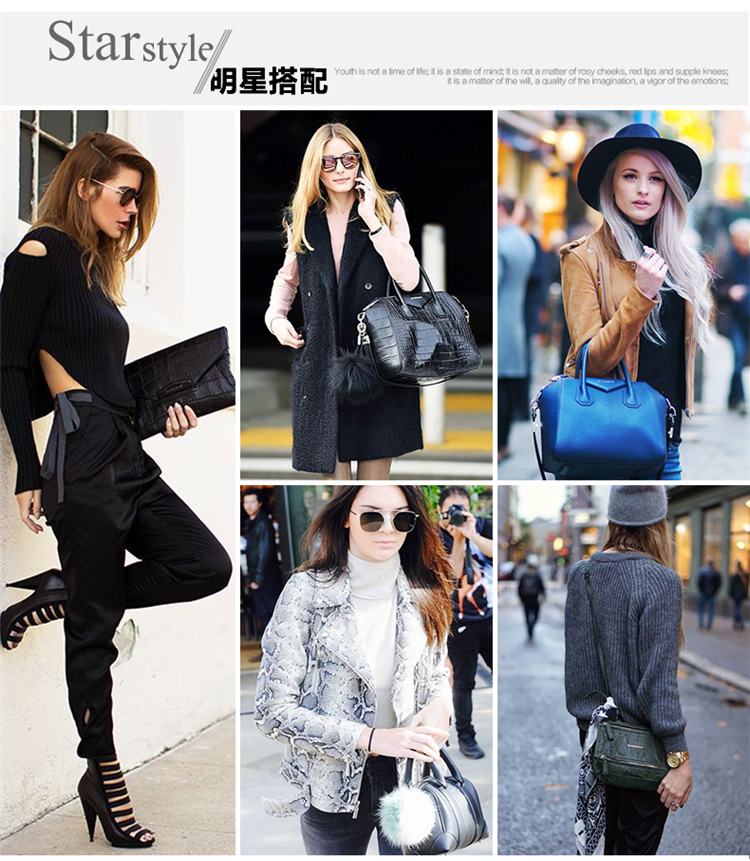 Givenchy/纪梵希 女士黑色羊皮木纹手拿包 BC06826012 001