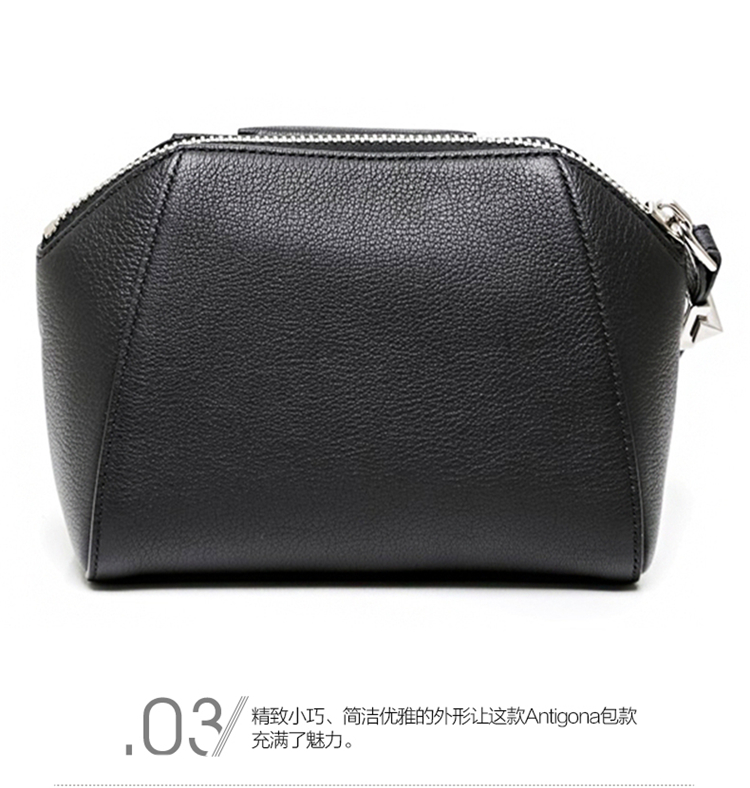 Givenchy/纪梵希 女士黑色羊皮木纹手拿包 BC06826012 001