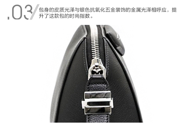 Givenchy/纪梵希 女士黑色羊皮木纹手拿包 BC06826012 001