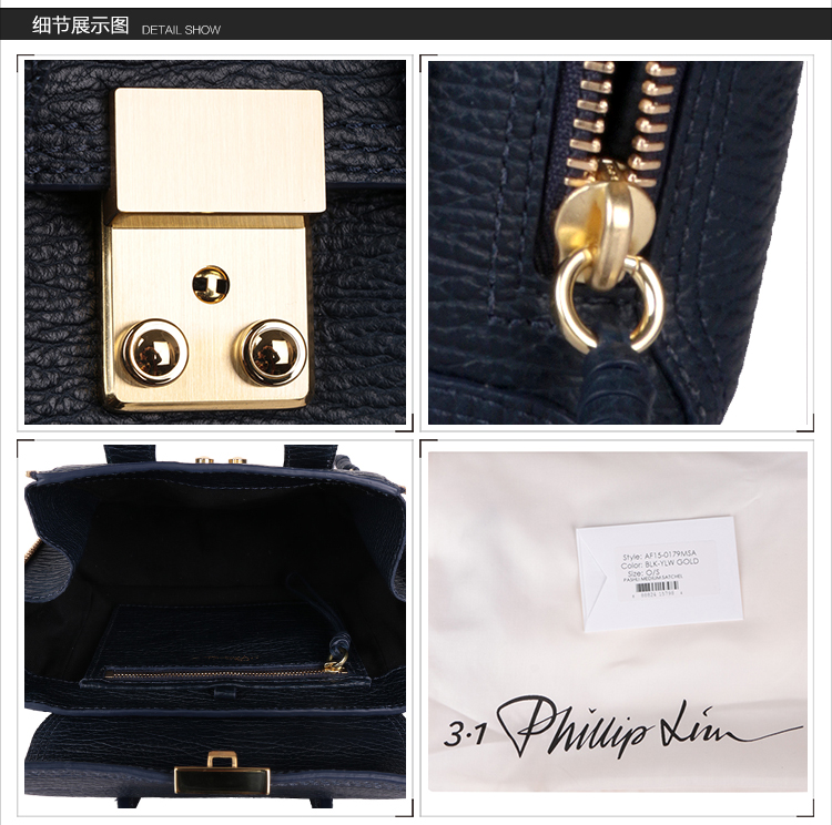 3.1 PHILLIP LIM/菲利林3.1女士多色牛皮迷你手提包 单肩包AC000226