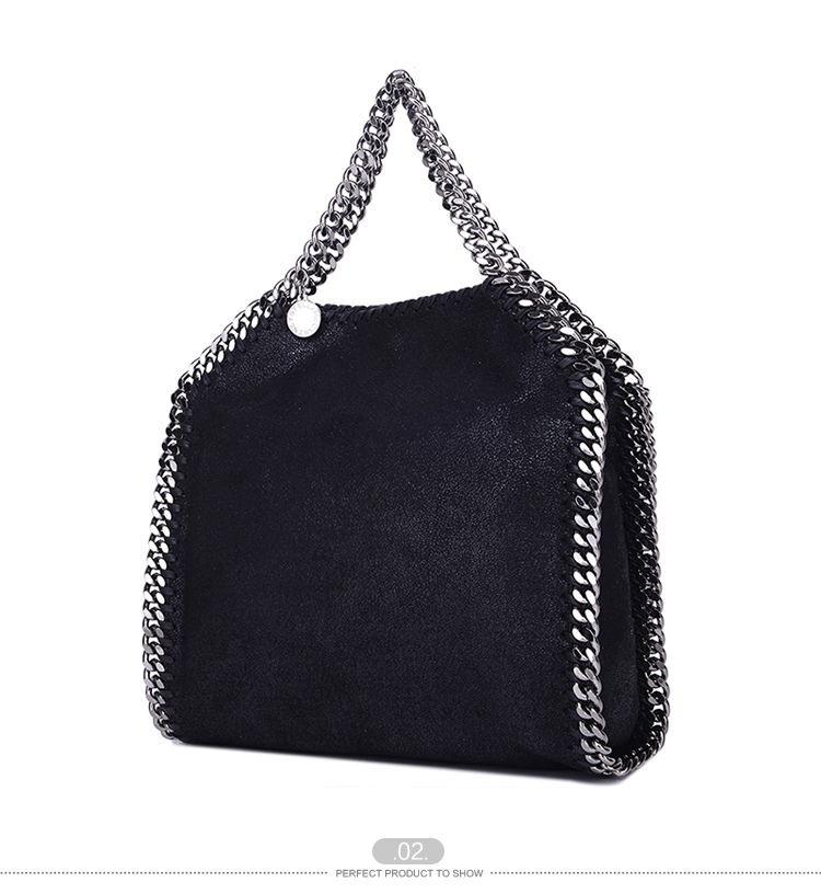 【包邮包税】Stella McCartney/斯特拉·麦卡特尼 女士黑色涤纶单肩包 371223 W9132 1000-S36/6 20161203
