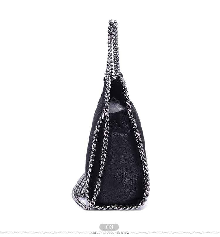 【包邮包税】Stella McCartney/斯特拉·麦卡特尼 女士黑色涤纶单肩包 371223 W9132 1000-S36/6 20161203