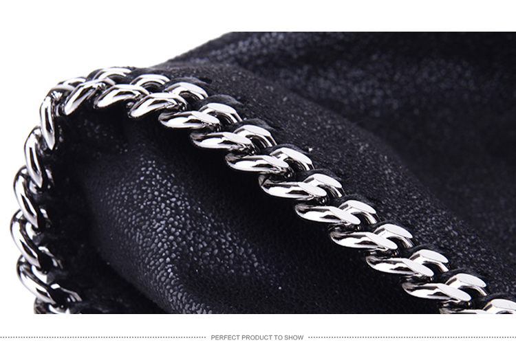 【包邮包税】Stella McCartney/斯特拉·麦卡特尼 女士黑色涤纶单肩包 371223 W9132 1000-S36/6 20161203