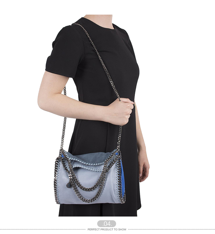 【包邮包税】Stella McCartney/斯特拉·麦卡特尼 女士蓝色涤纶手提包 371223 W9846 4760-S36/6 20161203