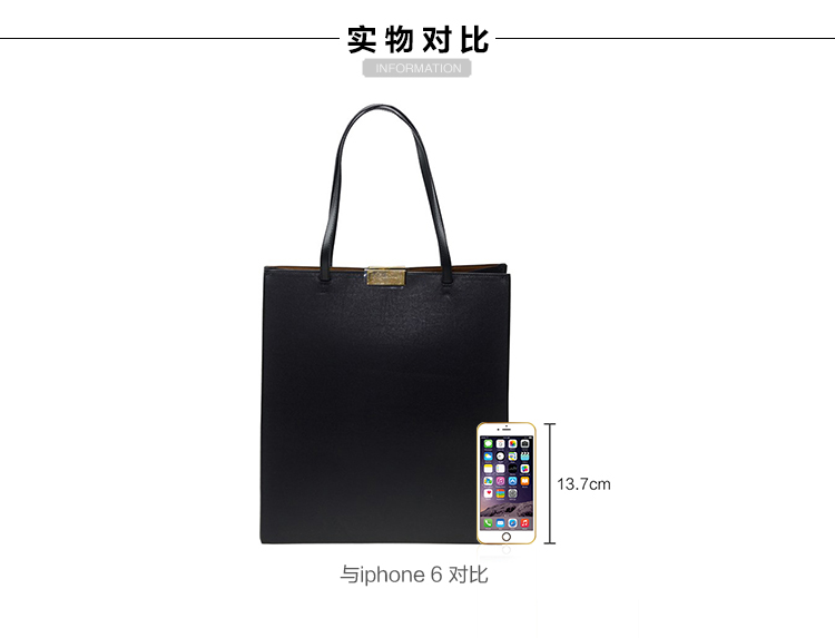 Stella McCartney/斯特拉·麦卡特尼 女士黑色真皮手提包 340741 W9405 1000-012 20170104