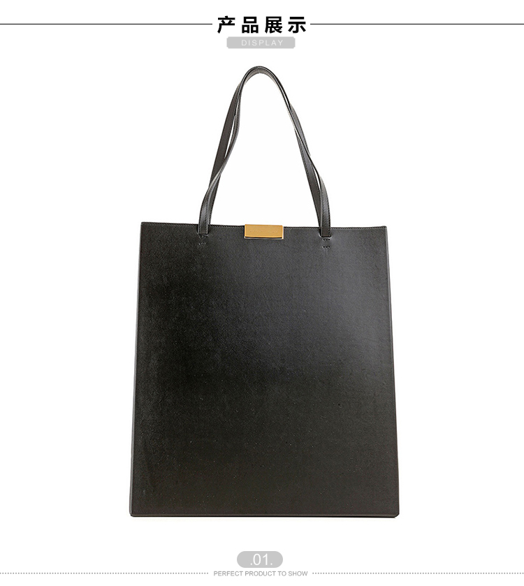Stella McCartney/斯特拉·麦卡特尼 女士黑色真皮手提包 340741 W9405 1000-012 20170104