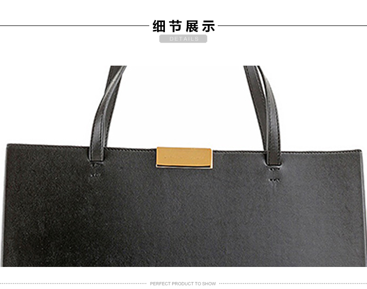 Stella McCartney/斯特拉·麦卡特尼 女士黑色真皮手提包 340741 W9405 1000-012 20170104