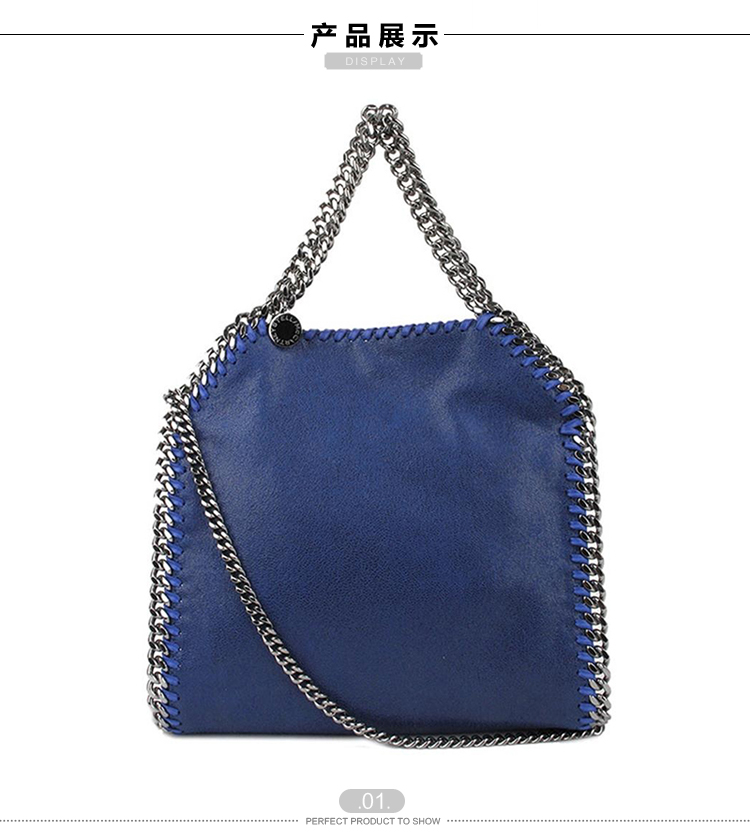 【包邮包税】Stella McCartney/斯特拉·麦卡特尼 女士蓝色涤纶手提包 371223 W9132 4040-S36/6 20161203