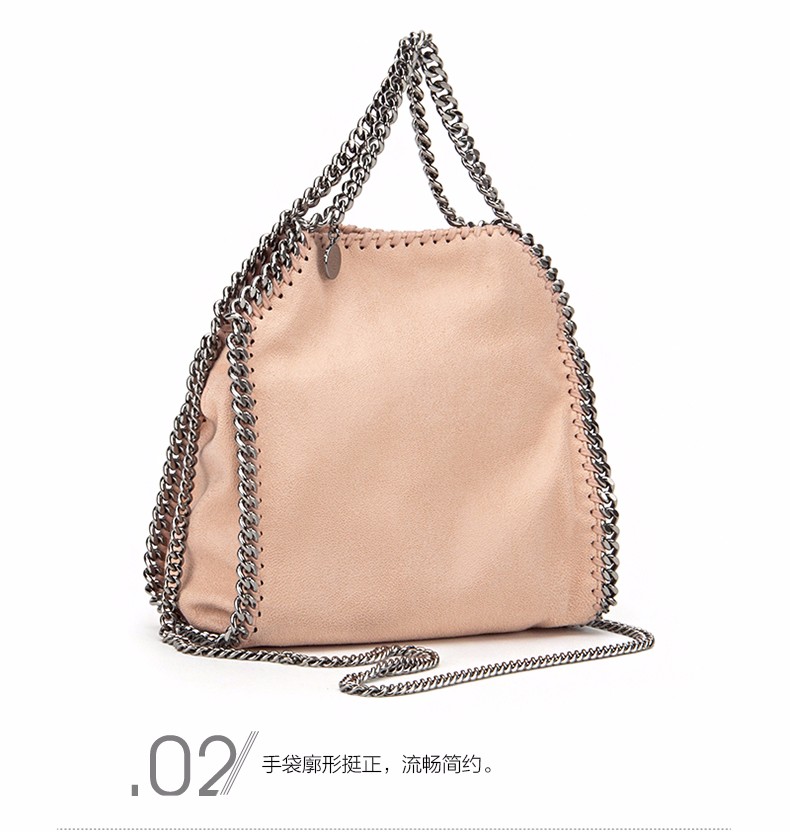 Stella McCartney/斯特拉·麦卡特尼 女士Falabella系列粉色聚酯纤维手提包/单肩包 371223.W9132 6802