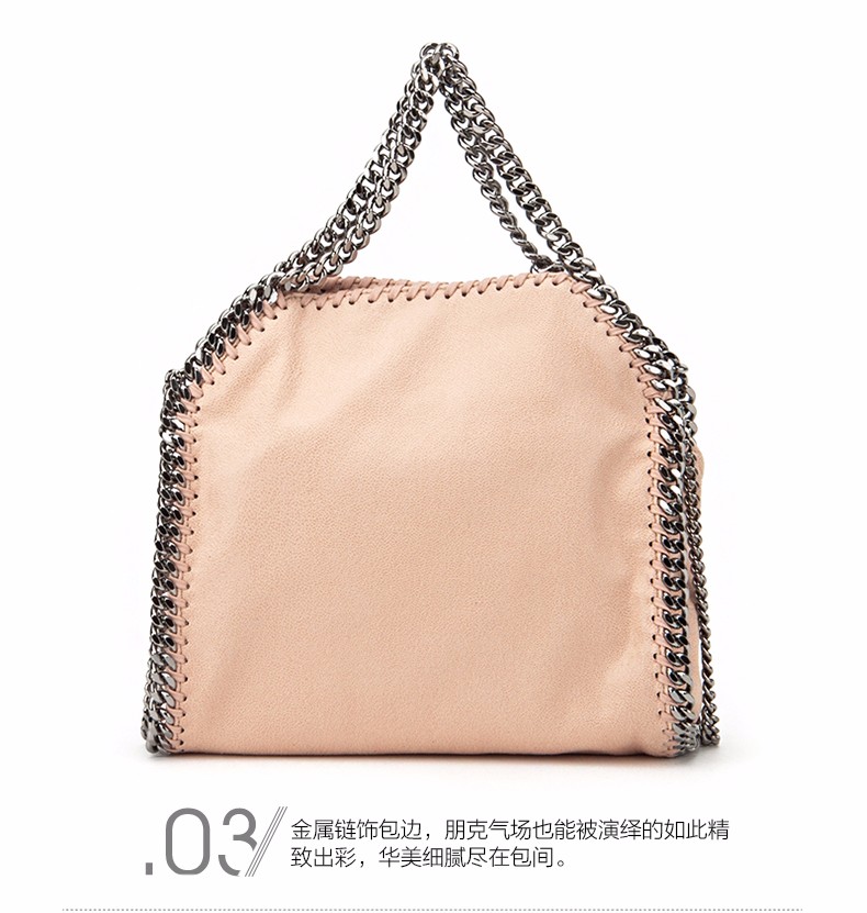 Stella McCartney/斯特拉·麦卡特尼 女士Falabella系列粉色聚酯纤维手提包/单肩包 371223.W9132 6802