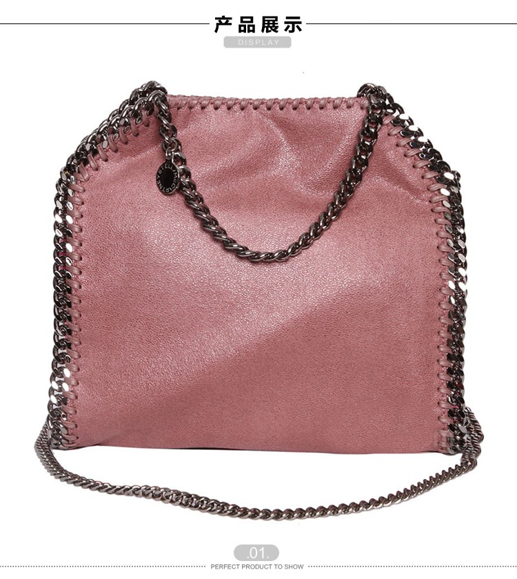 【包邮包税】Stella McCartney/斯特拉·麦卡特尼 女士粉色真皮手提包挎包 371223 W9846 5900 bordea-036 20161109