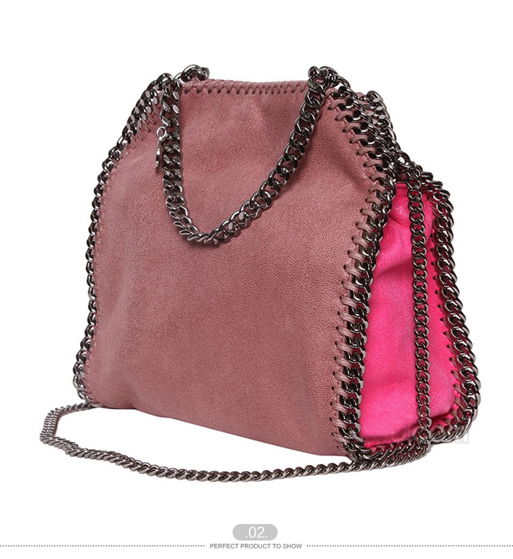 【包邮包税】Stella McCartney/斯特拉·麦卡特尼 女士粉色真皮手提包挎包 371223 W9846 5900 bordea-036 20161109