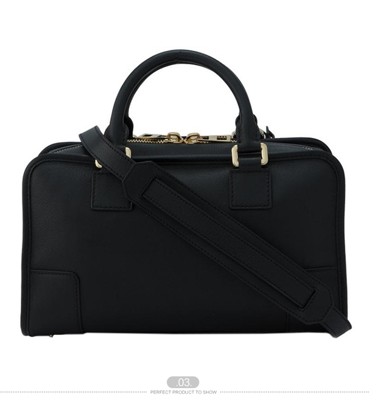 LOEWE/罗意威 女士黑色牛皮手提包 35230n031206-S36/8 20161204