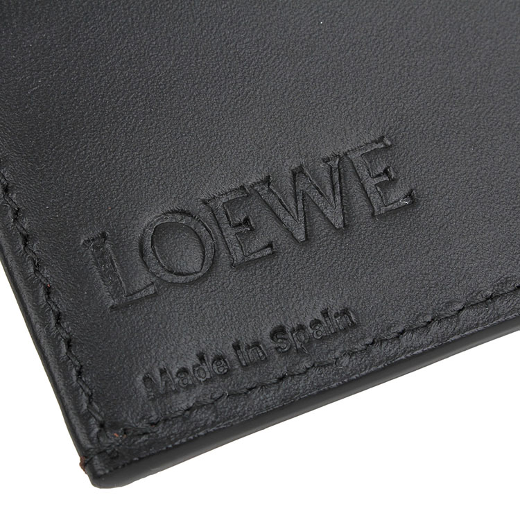 【包邮包税】LOEWE/罗意威 中性款式黑色真皮长款钱包