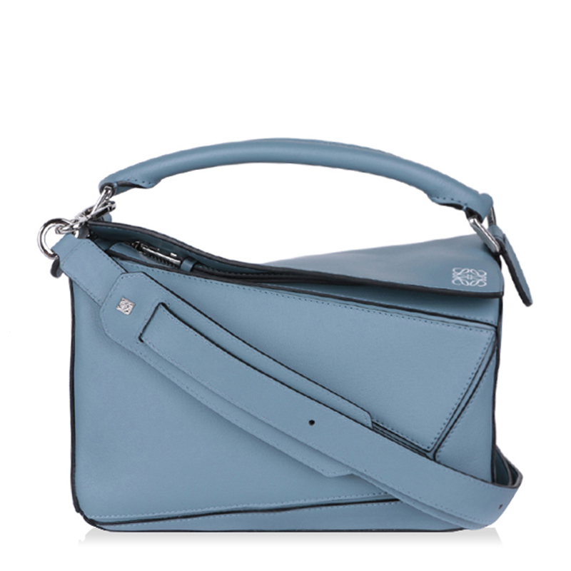 LOEWE/罗意威 女士蓝色牛皮拼接提挎两用包 161027 322.30.K79 5900
