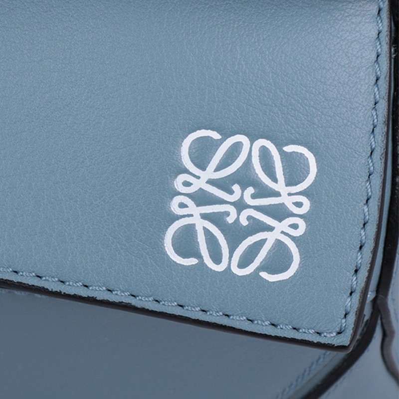 LOEWE/罗意威 女士蓝色牛皮拼接提挎两用包 161027 322.30.K79 5900