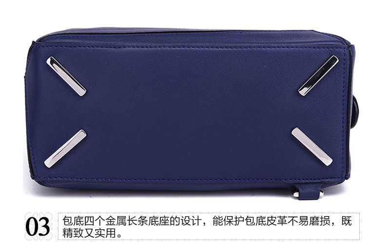 LOEWE/罗意威 女士海洋蓝牛皮手提斜挎单肩包 322.30.K79 5510