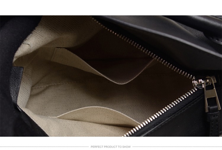 LOEWE/罗意威 女士黑色真皮拼接提挎两用包 32230K791100-008 20170104