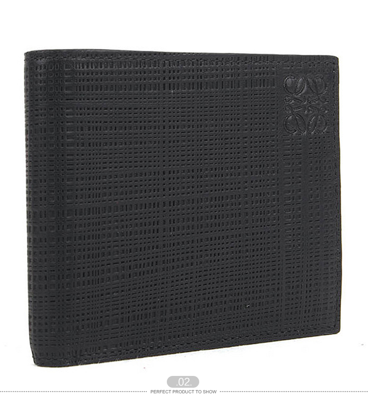 LOEWE/罗意威 男士黑色真皮钱包 101.88.M77 0 1100-S36/6 20161203