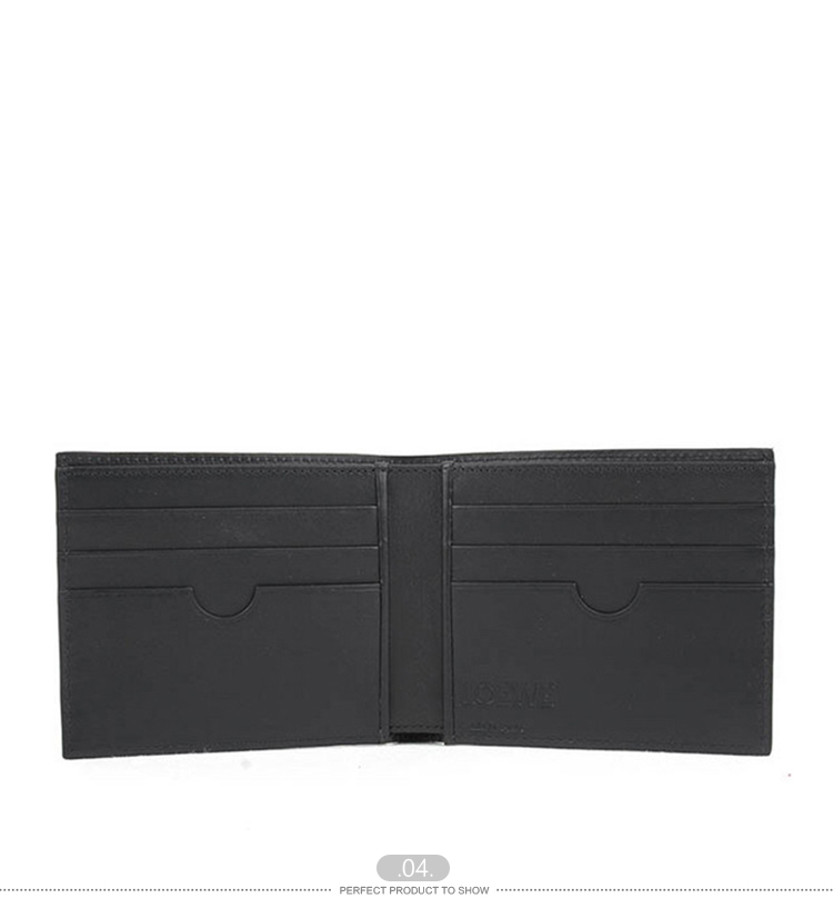 LOEWE/罗意威 男士黑色真皮钱包 101.88.M77 0 1100-S36/6 20161203
