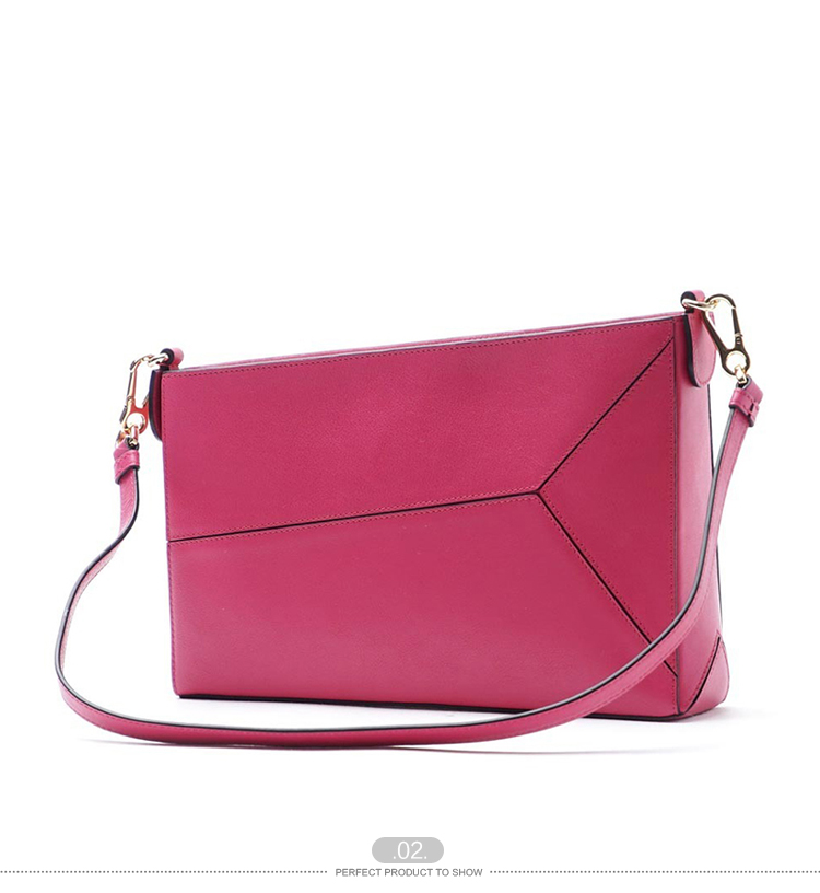 【包邮包税】LOEWE/罗意威 女士粉红色牛皮单肩包 161108 322.89.M87 calf fuxia-036