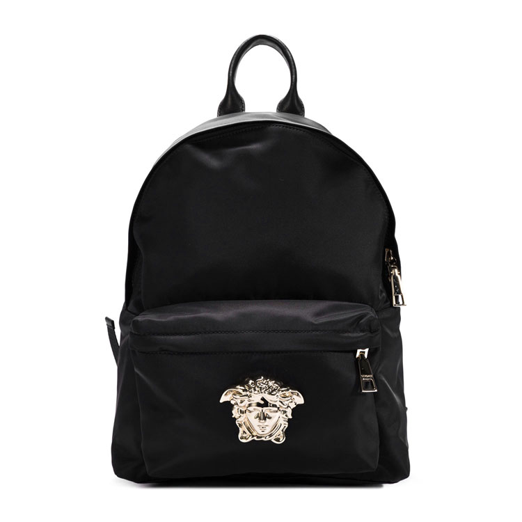 VERSACE/范思哲女士黑色尼龙双肩包
