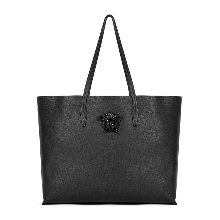 VERSACE/范思哲女士黑色牛皮手提包