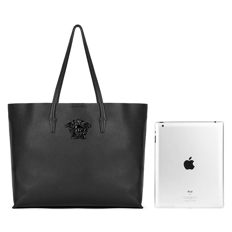 VERSACE/范思哲女士黑色牛皮手提包